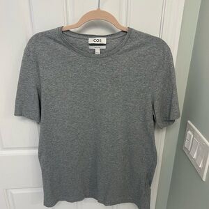 COS Mens Crewneck Short Sleeve Grey Medium Shirt
